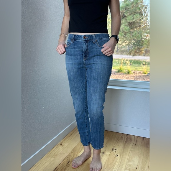 Sparkle side stripe Chicos ankle jeans size 0.5 (size women’s 6) - Picture 3 of 14